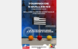 5 Quilles, dernier tournoi de qualification à Saint Malo