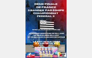 Demi-finale de France à l'académie ce weekend!