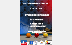 Tournoi Régional N° 2 à Vannes