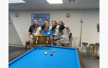 L'académie brestoise de billard  est de nouveau championne de Bretagne au 5 quilles !
